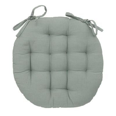 Anjali Chair Cushion 38 Cm Round Green Cotton