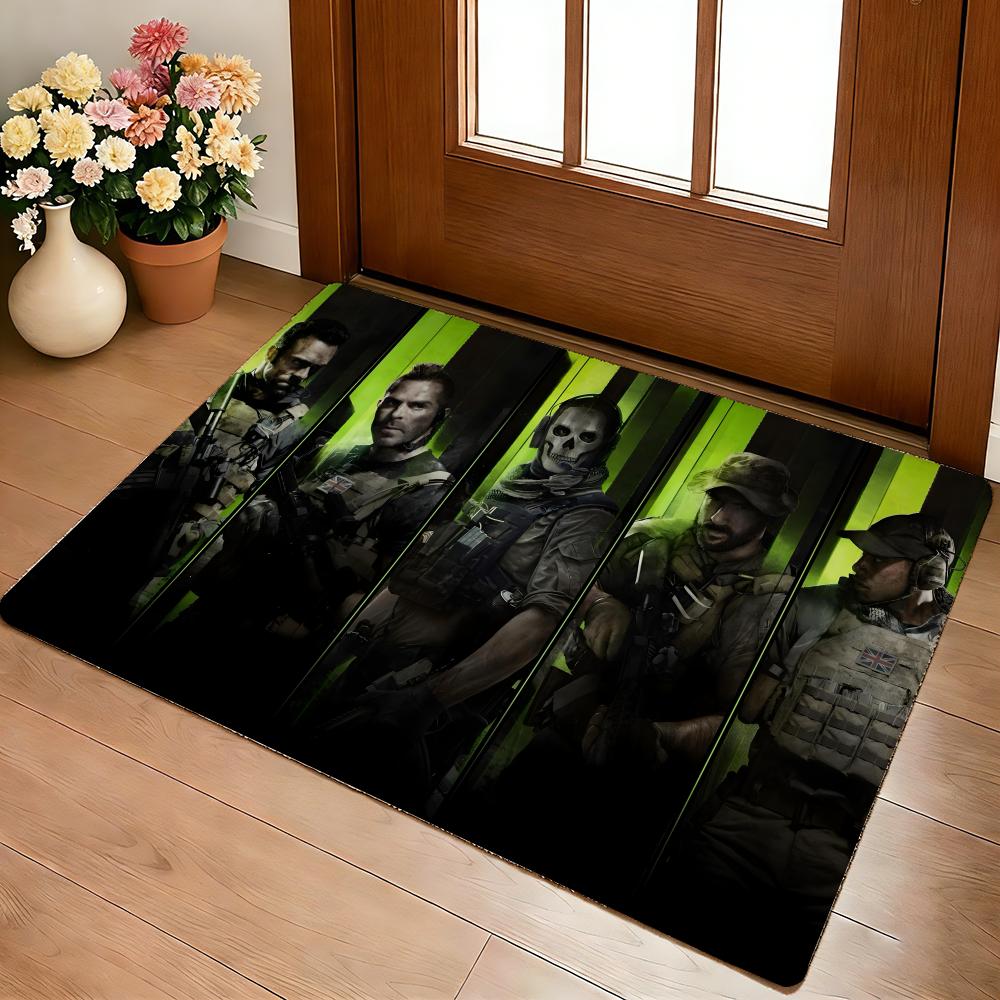 Anime C-Call Of D-Duty Floor Mat Cozy Flannel Soft Thick Non-Slip Mat For Living Room Bedroom Kitchen Decor Rugs
