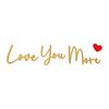 Retro Love You Bye Wall Decors Love You Bye Acrylic Sign for Home Coffee Wall Art Gift to Express Warm for Your Family