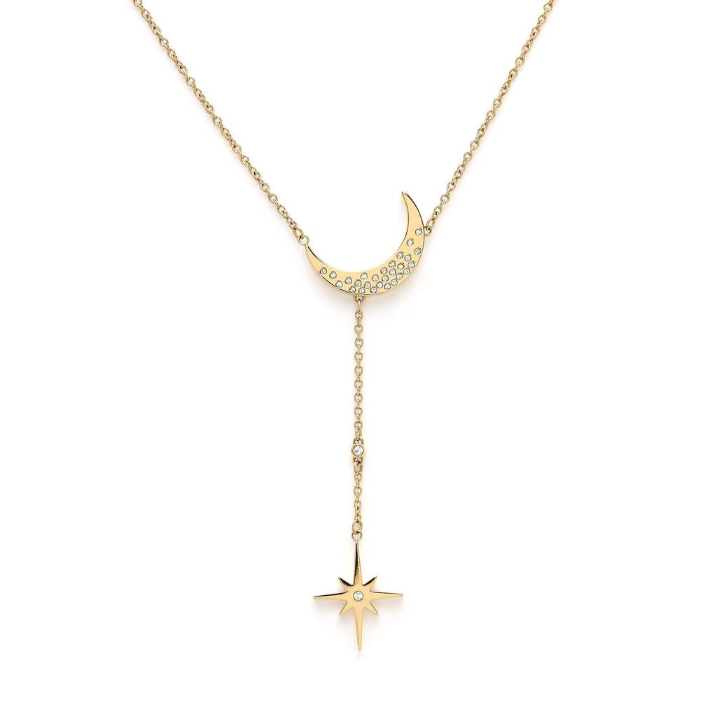 Olivia Burton Celestial North Star Moon Gold Necklace Officially Licensed & (obj24100064) - Women's,
