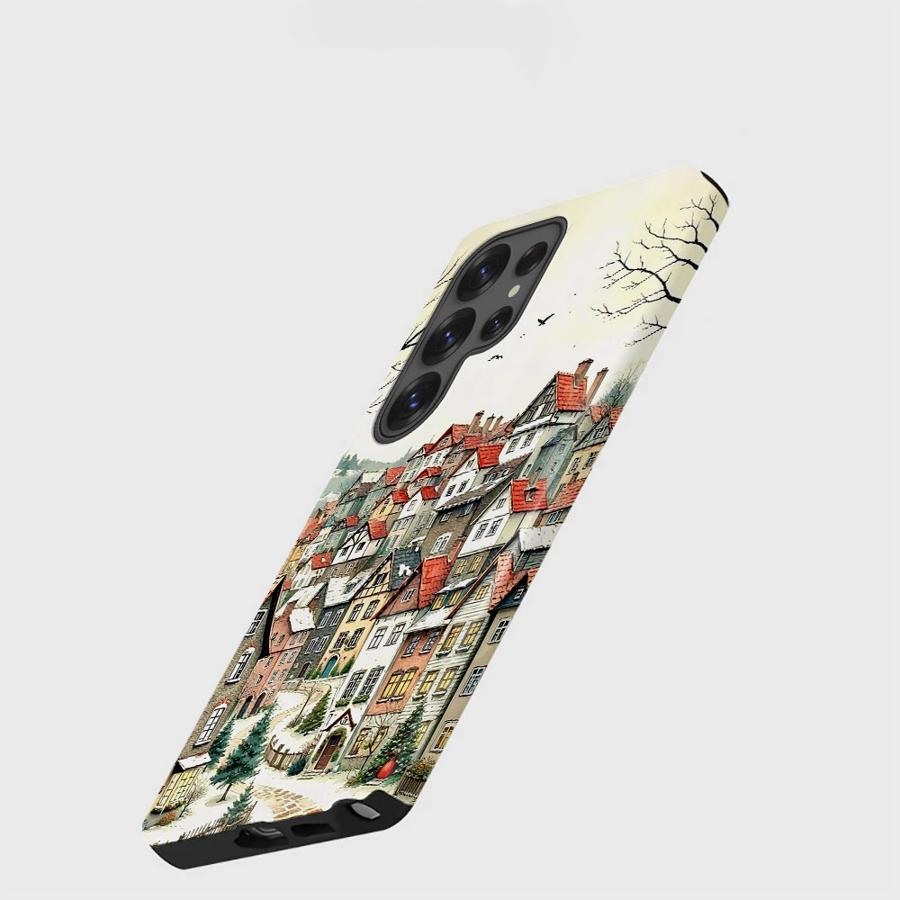 Soft Cover Capa Phone Case for Samsung Galaxy S25 A56 A16 S23 A36 S23Ultra S20 FE S25Ultra S24 Ultra A26 A Quiet Christmas Night