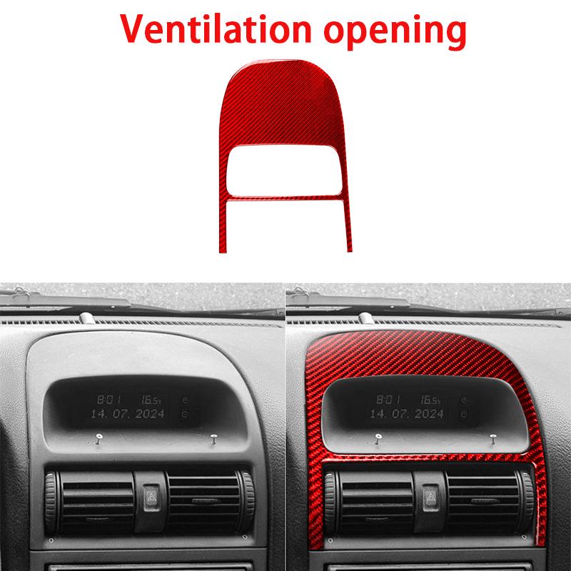 Central Console Panel Decorative Cover Sticker Decal For Opel Astra G 1998 1999 2000 2001 2002 2003 Carbon Fiber Car Accessories