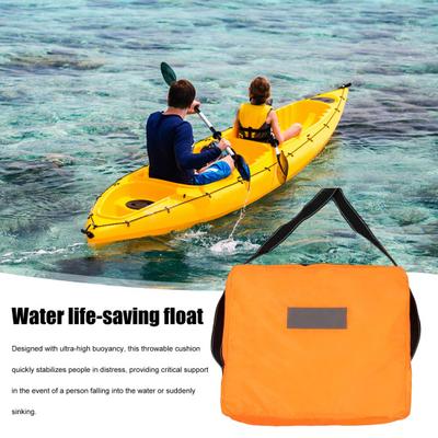 Wurfkissen mit hoher Auftriebskraft Bootswurfkissen mit Riemen Wasserdichtes Wurfflotationsgerät für Bootfahren Schwimmen Rettung
