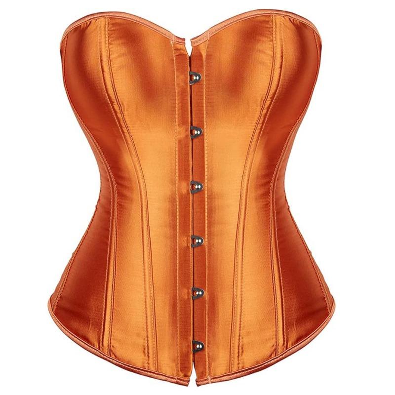 Halloween Court Corset Satin Bustier Push Up Shapewear