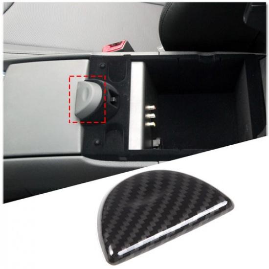 ABS Carbon Fiber Center Armrest Box Switch Cover Trim For Infiniti G Serie 09-13