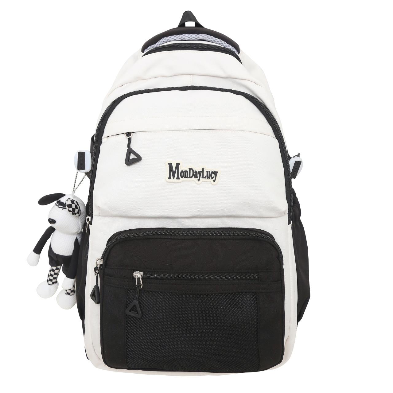 

Школьный рюкзак для младших школьников, женский цветной рюкзак большой емкости, рюкзак для старшеклассников чёрный