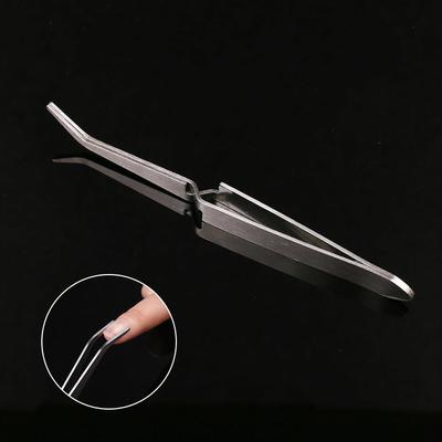 1 szt. wielofunkcyjne pęsety do kształtowania paznokci ze stali nierdzewnej krzyżowy klips do paznokci narzędzia do Manicure moda nowe narzędzie do zdobienia paznokci