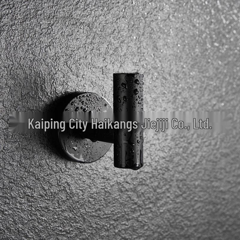 OIMG Stainless Steel Matte Black Wall Hook (2-Pack)