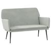 Vidaxl Bench, Light Gray, 108X79X79 Cm, Upholstered with Velvet