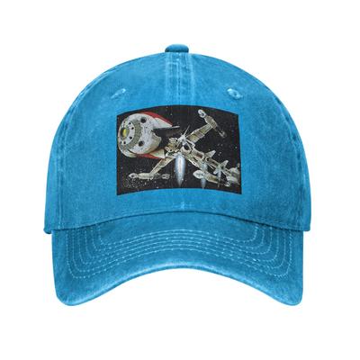 Comet Crew Accessories Captain Future Washed Denim Cap Casual Baseball Caps Adjustable Hat Summer Unisex Baseball Hats