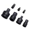11 Piece Drive Socket Adapter and Reducer Set with Universal Joint Rotation for Efficient Tool Conversion Workshop Needs