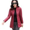 Women Autumn Winter Basic Jacket Coat Female Slim Cotton Parkas Casual Medium-Long Jackets