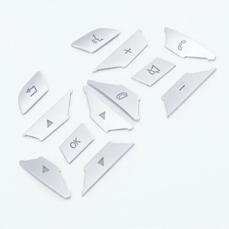 Steering Wheel Button Switch Trim Cover Sticker Decals For Mercedes Benz A B C E Ml Gl Cla Gla Glk Class W176 W246 W212 W204