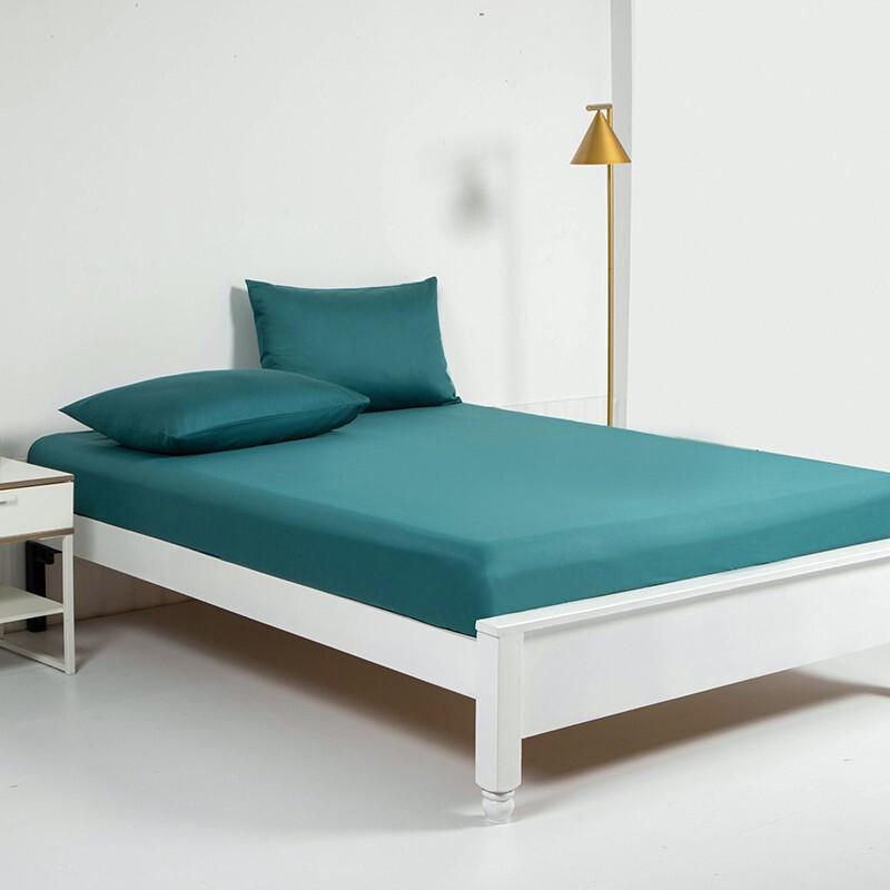 JUMENG 60s Jednobarevná Sada Povlečení ze Dlouhovláknité Bavlny 4 Díly