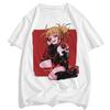Menn Senpai Anime Girl Nerdy Modal T-skjorte med hvitt trykk for kvinner Manga Streetwear T-skjorte