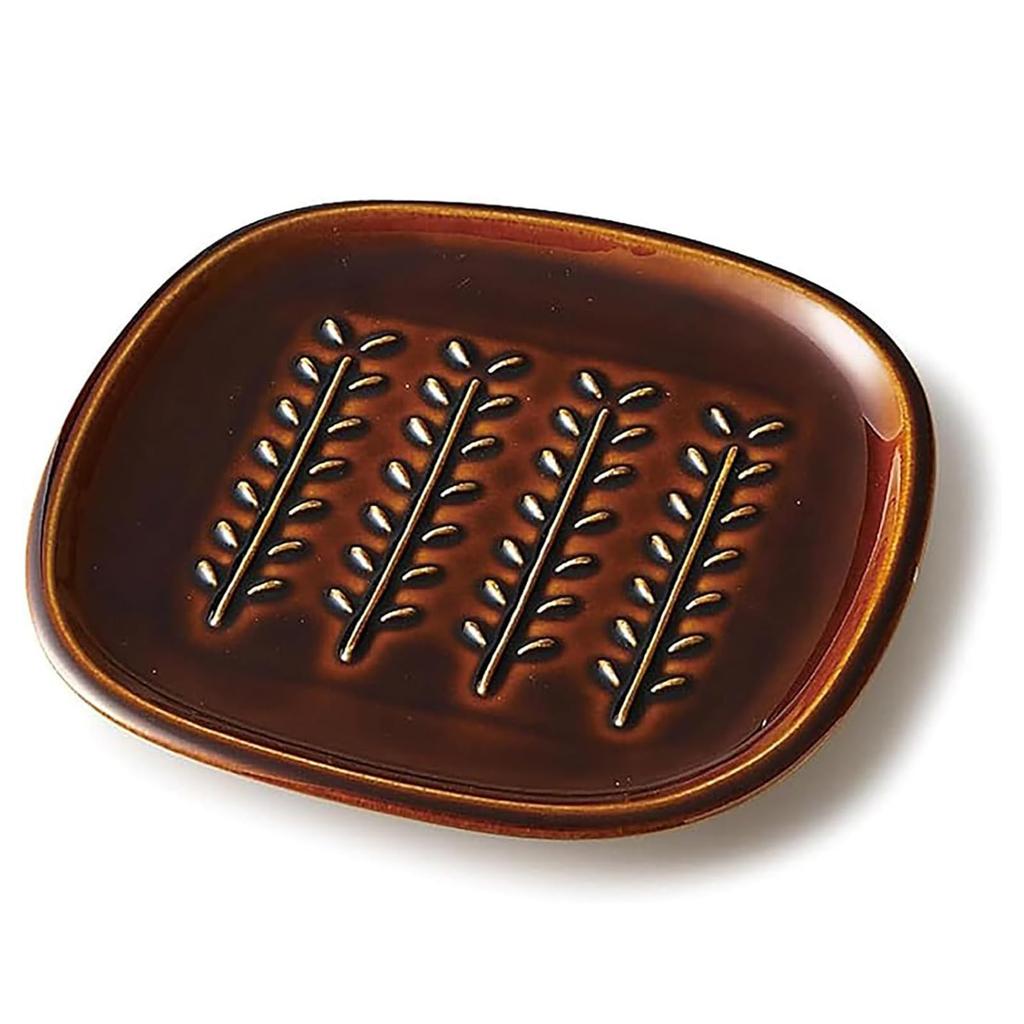 Mino ware gift set of 19x18cm bread plates with branch patterns ivory and one candy perfect for weddings and Made in Product number "miyama" set,