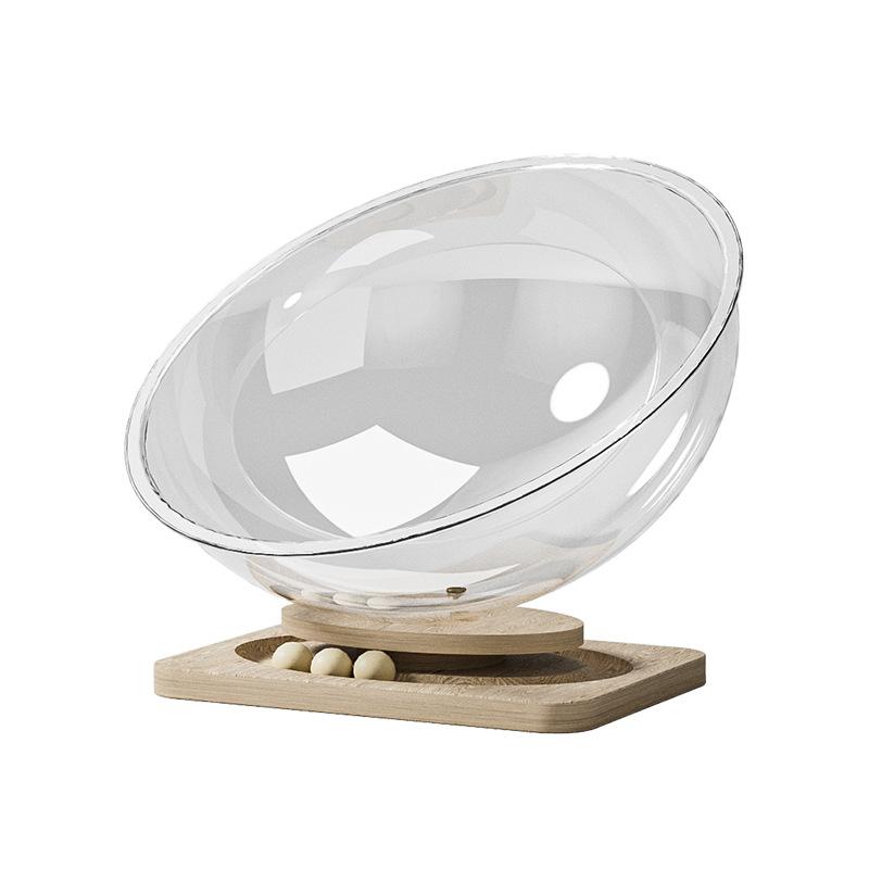 Space Capsule Cat Bed 4 Seasons Winter Warm Rotating Cat Toy Pet Supplies