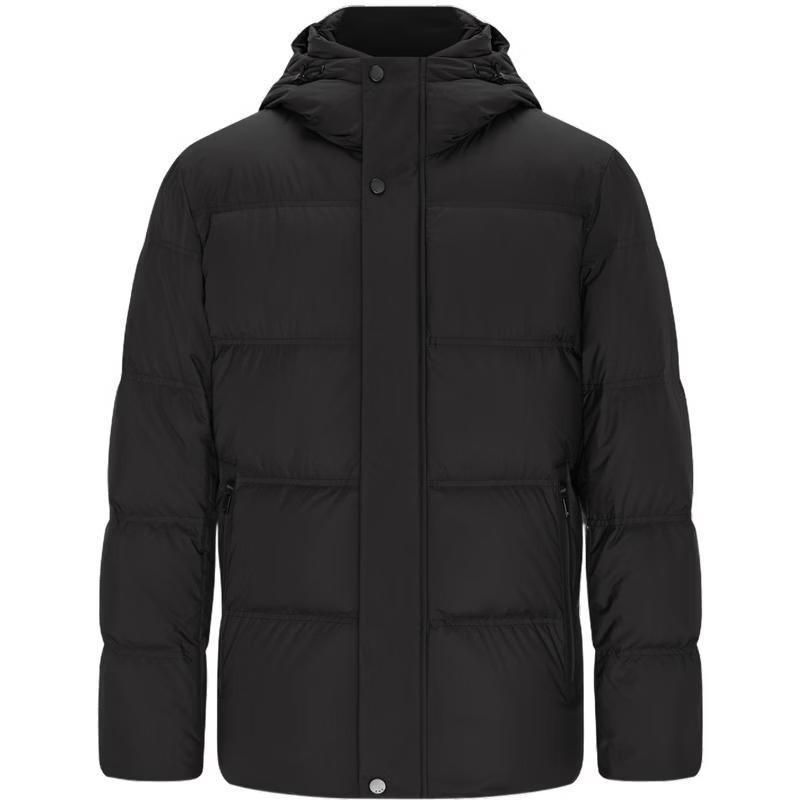EMZ Erdos Men's Hooded White Goose Down Jacket