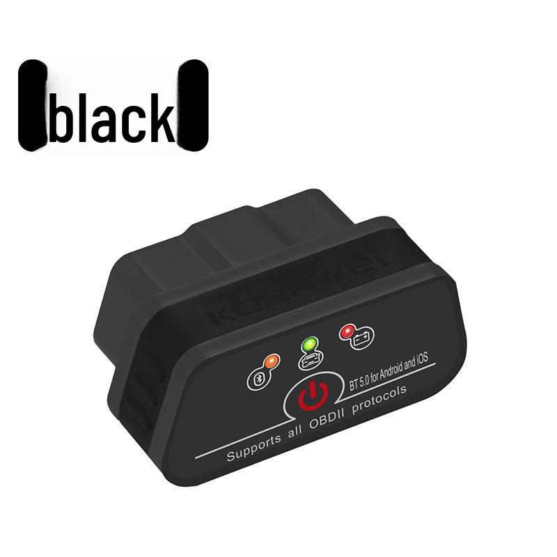 MINI OBD2 Bluetooth Двойной режим (4.0/5.0) ELM327 для Android и Apple устройств водительский компьютер чёрный