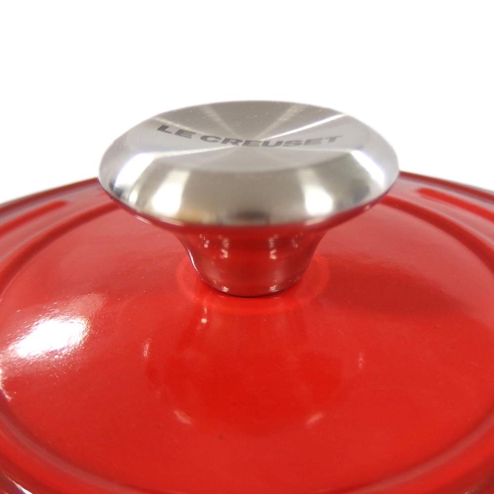 Le Creuset Pot Cocotte Ronde Red 06 Creuset/Le Two-handed 21177-20cm (Silver Knob) [Item]