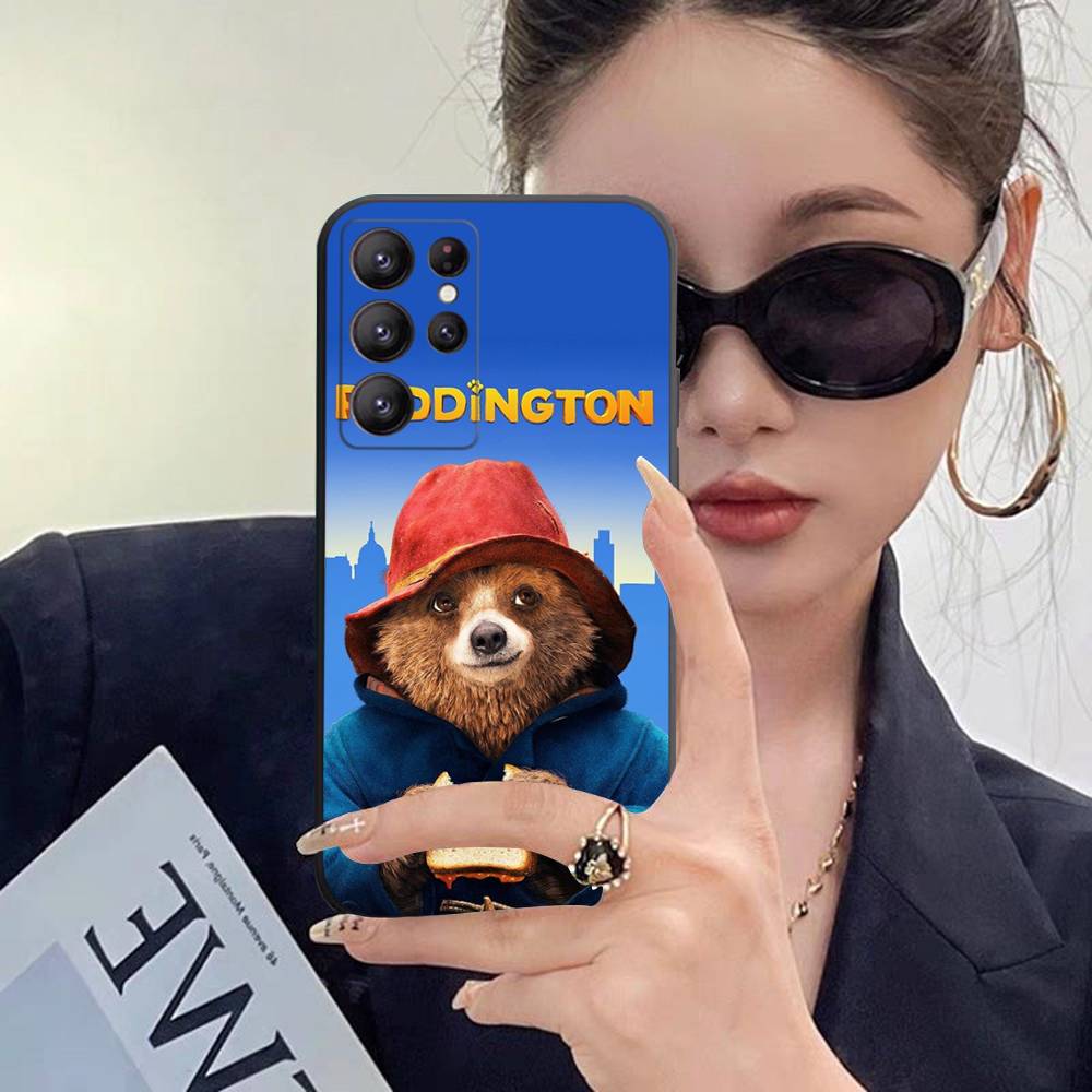 Cute P-Paddington B-BearS Case For Samsung Galaxy Case S25 S23 S22 S21 S30 S20 S10 Ultra Plus FE TPU Soft Cover