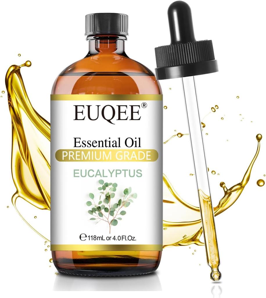 EUQEE 100% Eucalyptus Essential Oil 118ml X 2