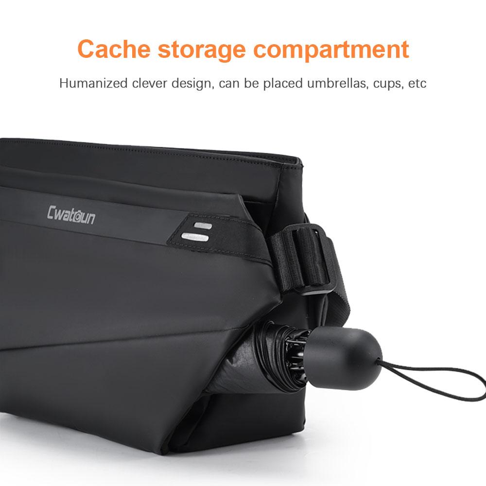 Cwatcun PB008 Casual Camera Bag Waterproof Camera Sling Bag 6L Large Capacity Photography Shoulder Bag with Detachable