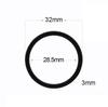 10Pcs Black Food Grade Soft Silicone O-Rings Rubber Gaskets For Nespresso