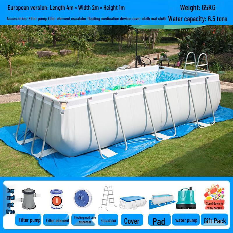 Kuzhe Above Ground Frame Swimming Pool