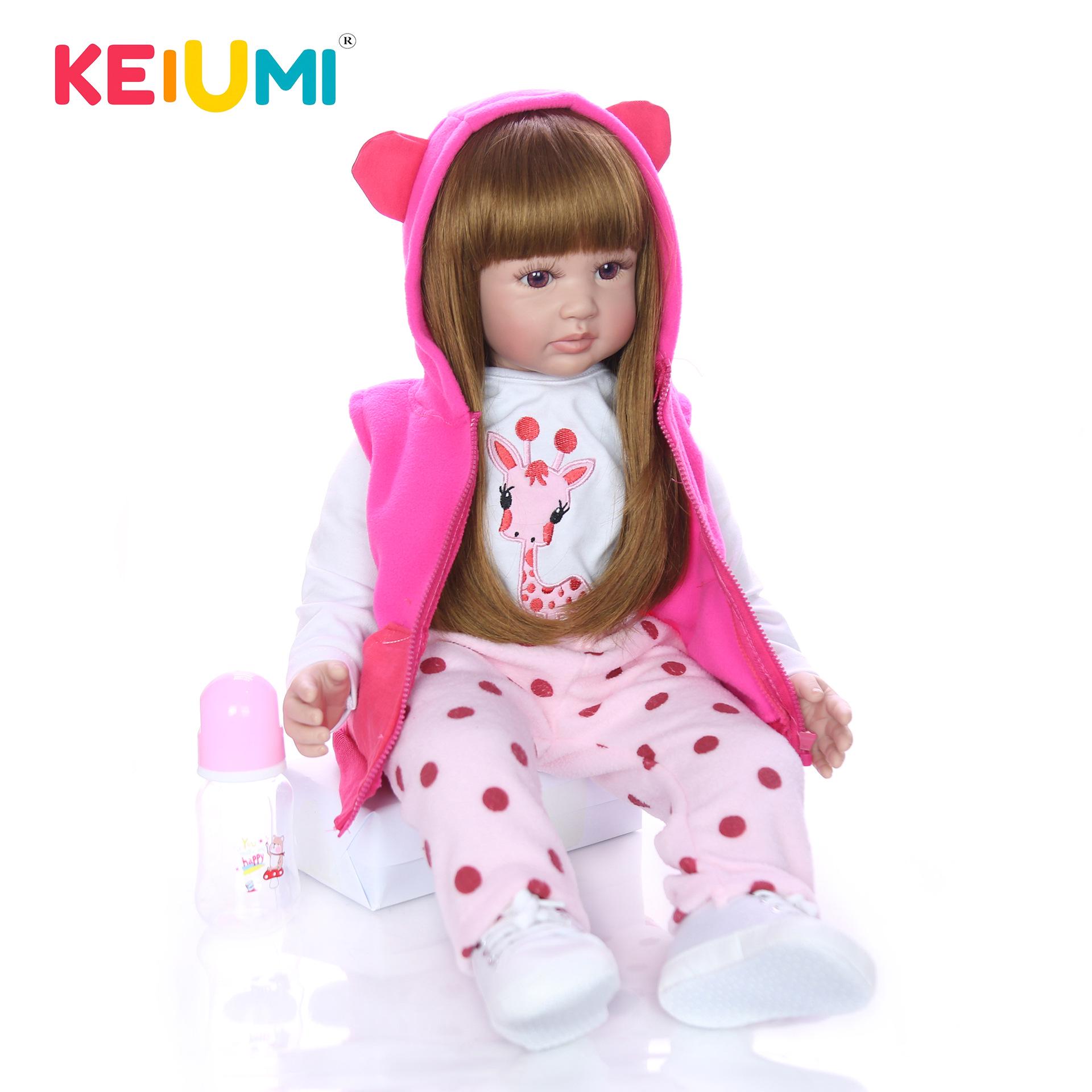 KEIUMI 24  Реалистичная кукла-младенец с тканевым телом 60 cm синий