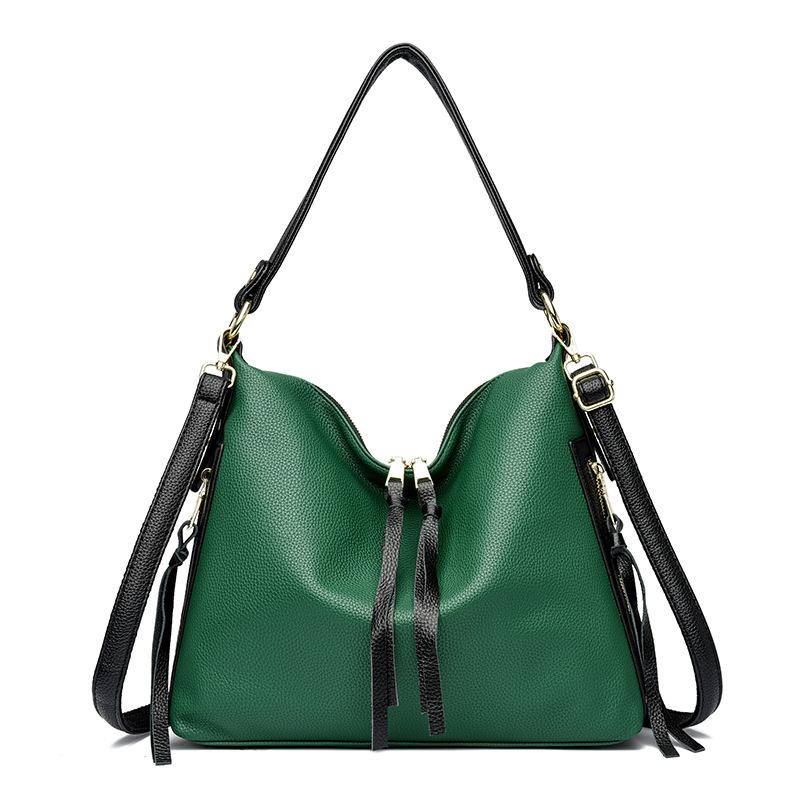 French Popular Versatile Small Bag for Women New Fashion Solid Color Simple Large Capacity Crossbody Backpack