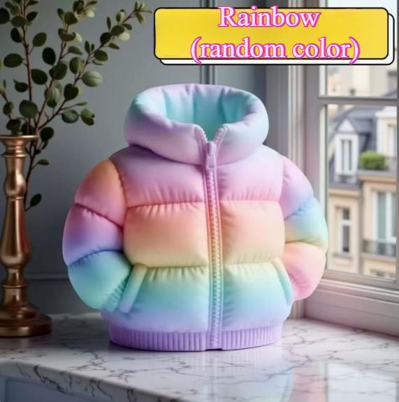 

1pc Cute Down Jacket-Shaped Pen Holder, 3 Color options, Creative 3D Printed afor Classroom Students, Desktop Stationery