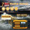 2000mAh Solar Emergency Radio AM FM NOAA SOS Outside Radio Portable Weather Radio  Outdoor