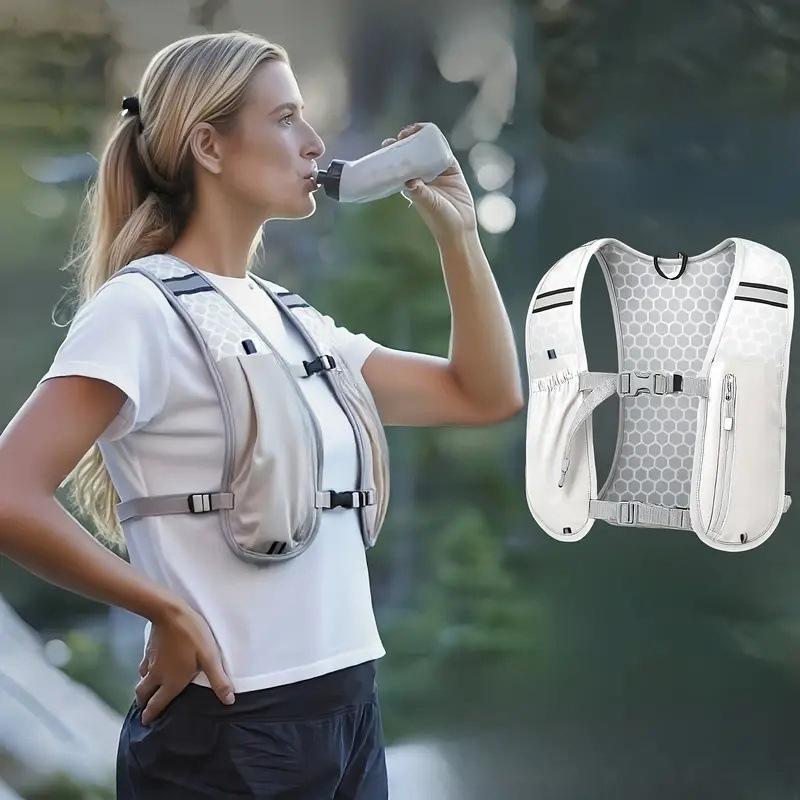 Factory Sales Running Hydration Vest Backpack For Hiking Cycling Marathon Lightweight Water Chest Pack With Phone Storage Pocket