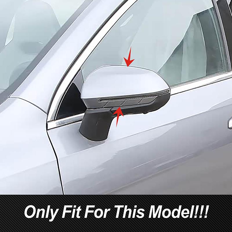 Car Styling Rearview Mirror Decoration Cover Trim For BYD Qin PLUS Carbon Fiber Color Exterior Accessories