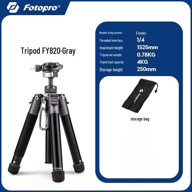 Futuobao FY820 Mirrorless Camera & Phone Holder Portable Tripod for Travel Photography