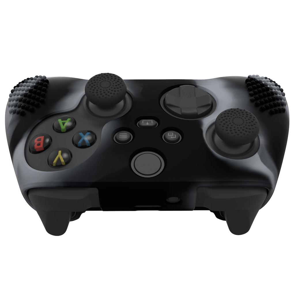 eXtremeRate PlayVital 3D Studded Xbox Series Controller Silicone Cover Skin with 6 Black Thumb Grip Soft Rubber Case Protector for Xbox Core Wireless