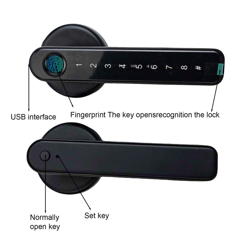 För Sovrum För Vänster- och Högerhänta Dörrar Fingeravtrycksdörrlås Sovrum Kontorslås Sovrum C-klass Låscylinder