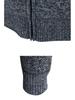 Herren Kapuzen-Fleece-Strick-Cardigan-Pullover