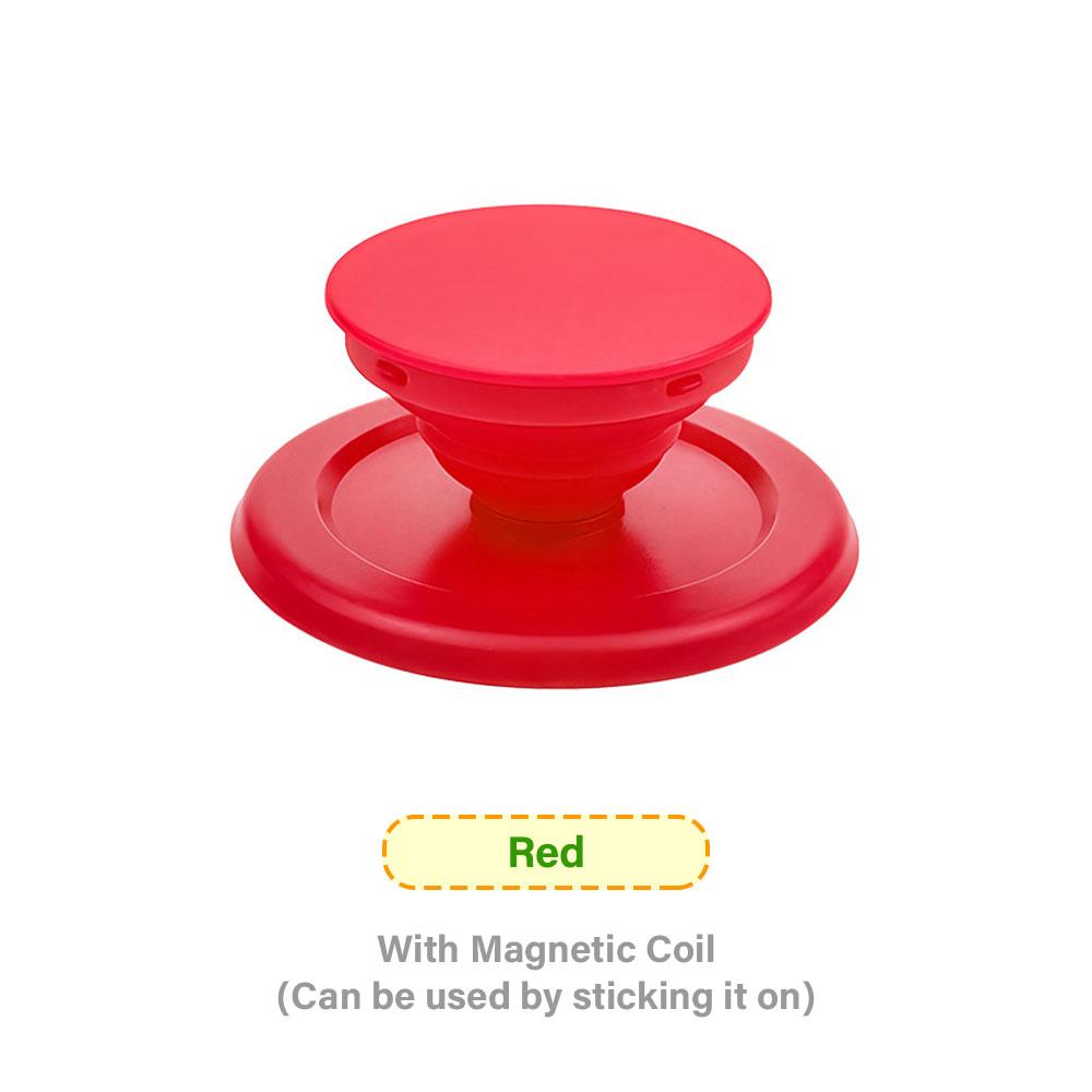 Silicone World Magnetic Folding Mobile Phone Grip Holder Socket Support for Magsafe Ring Finger Expanding Stand Portable Bracket