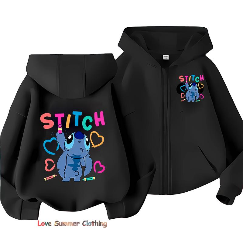 Disney Jongens Hoodie Ritssluiting stiksel Meisjes Herfst Capuchonjas Rit Herfst Pullover Casual Hoodie Maat 100-160cm 120