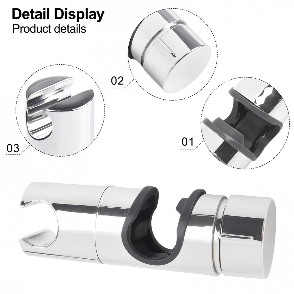 Ersatz Chrom Duschkopfhalterung für Standard-Gleitstangen