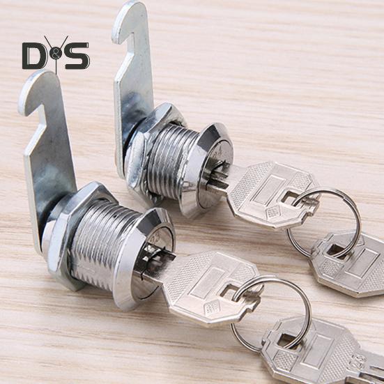 Drawer Lock with 2 Keys Heavy Duty Zinc Alloy Universal File Cabinet Wardrobe Furniture Storage Locker Door Mailbox Toolbox Cam Lock Replacement