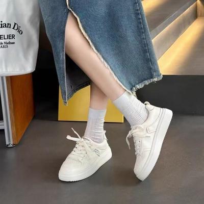 Simple and Fashionable Little White Shoes Women's 2025 Autumn New Korean Version of Sports and Leisure Small People with Soft Soles and Not Tired Feet
