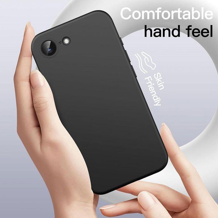 Coque de protection - BOOLING - iPhone 16e - Silicone Doux - Ultra Slim - Antichoc Noir