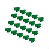 20 Pieces Film Netting Pipe Clamps for Fixing Greenhouse Shading Net Reusable