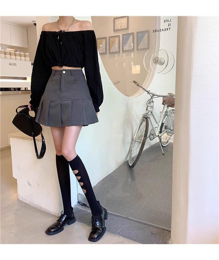 2024 Summer Women's High-Waisted Pleated Mini Skirt - Versatile, Fashionable, and Slimming Design