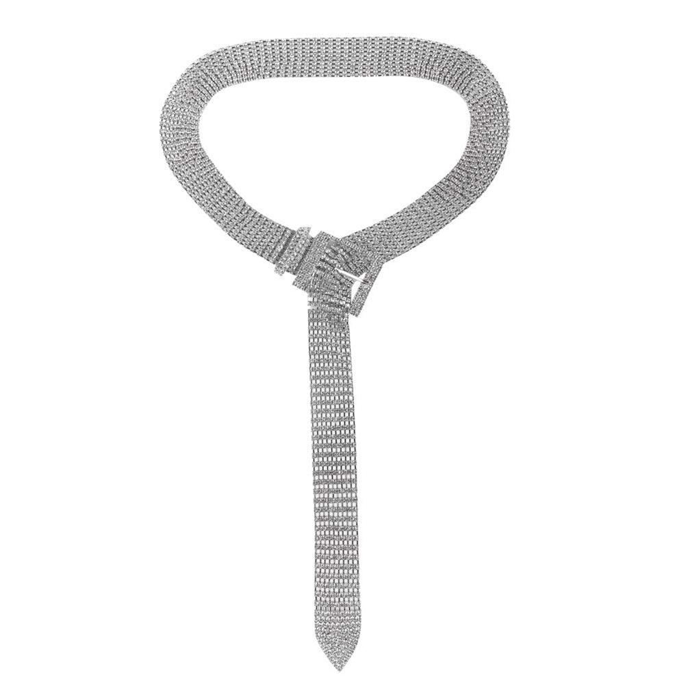 Modischer Strassgürtel für Damen, funkelnder Gürtel, Kleiderzubehör für Partys und Clubs