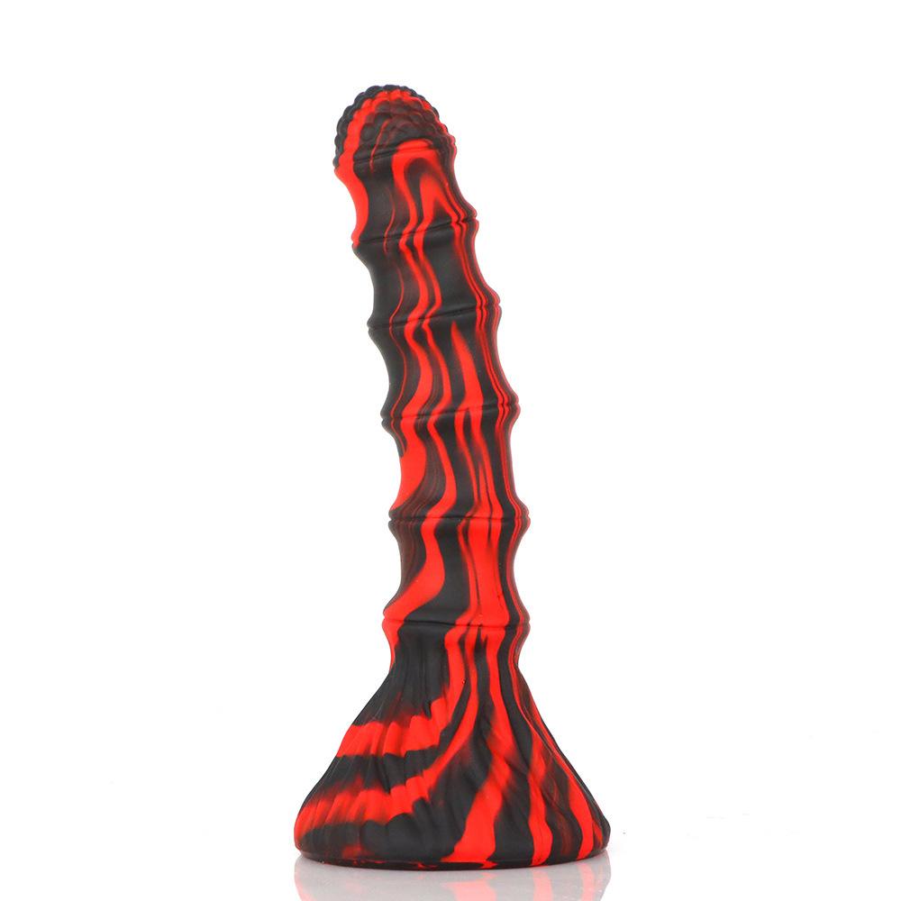 Spring Bamboo Shoot Shaped Liquid Silicone Soft Simulation Large Dildo Alternative Anal Plug Anal Dilation Masturbation Adult Product