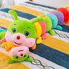 Colorful Plush for CATERPILLAR Toy, Soft Polyester Decorative Pillow Doll, Creative Long Striped Bug Design, Funny, Soft Letters